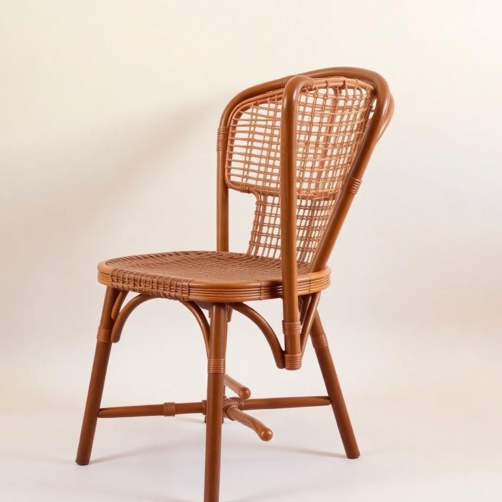 Chaise cannage rotin
