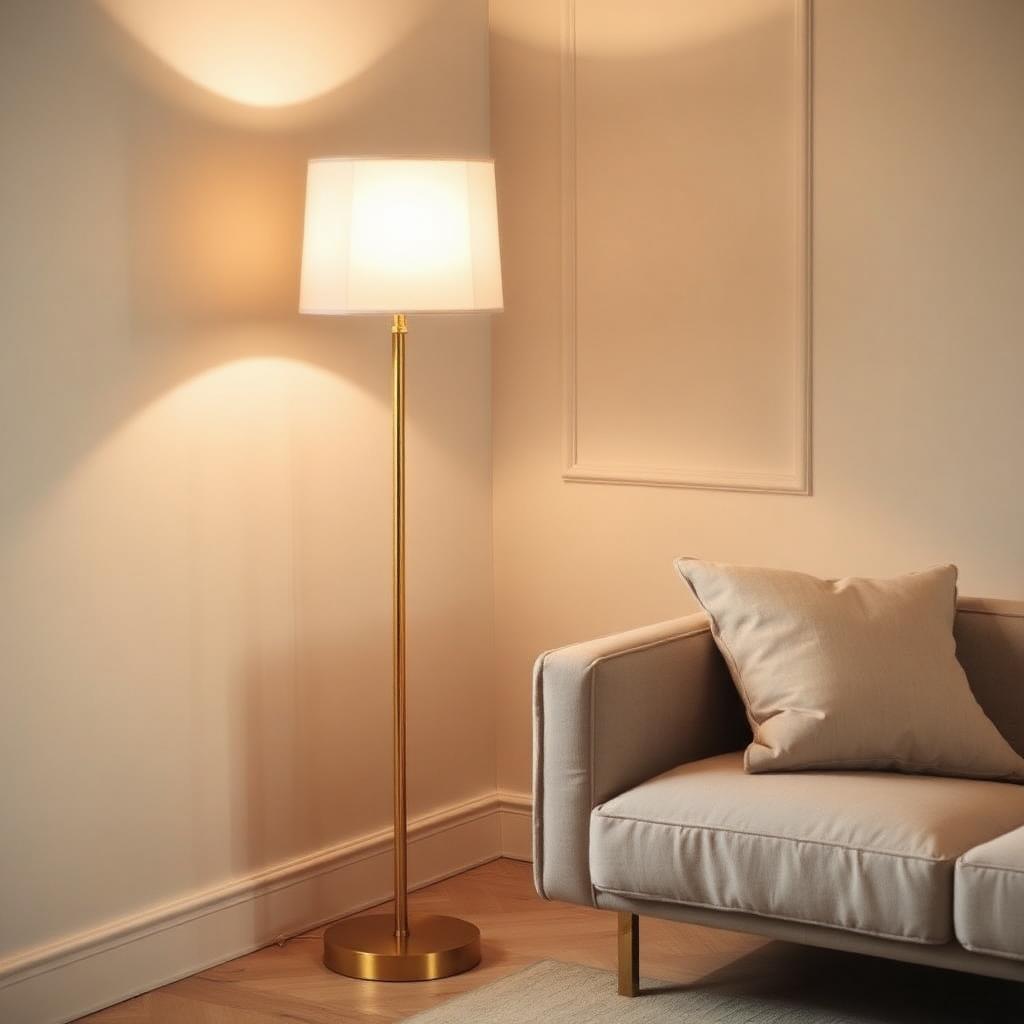 Lampadaire laiton