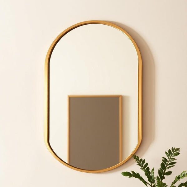 Miroir arc doré